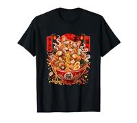 Nouilles japonaises épicées Ramen Kitty T-Shirt
