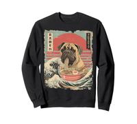 Nouilles japonaises Vintage Bullmastiff Dog Ramen Sweatshirt