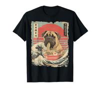 Nouilles japonaises Vintage Bullmastiff Dog Ramen T-Shirt