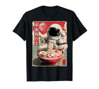 Nouilles japonaises Vintage Ramen Astronaute Space Moon T-Shirt