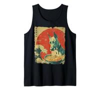 Nouilles japonaises Vintage Ramen Dogue Allemand Débardeur