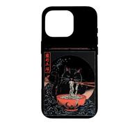 Nouilles Mangeant des Chats Cool avec Baguettes Coque pour iPhone 16 Pro