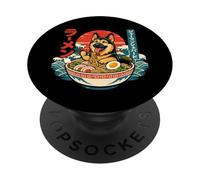 Nouilles Ramen Berger Allemand Japonais Ukiyo-e Kawaii Art PopSockets PopGrip Adhésif