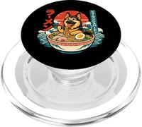 Nouilles Ramen Berger Allemand Japonais Ukiyo-e Kawaii Art PopSockets PopGrip pour MagSafe
