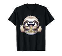 Nouilles ramen chinoises mignonnes paresseux T-Shirt