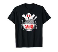 Nouilles Ramen japonaises drôles fantômes Monstres Japonais Halloween T-Shirt