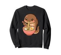Nouilles Ramen Mangeant de l'anguille congolaise Kawaii Mignon drôle Sweatshirt