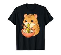 Nouilles Ramen Mangeant des Ramen Japonais avec Herbe Mignonne et drôle T-Shirt