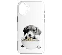 Nouilles Ramen Mangeant Un Chiot affamé Coque pour iPhone 16 Plus