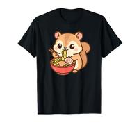 Nouilles Ramen Mangeant Un écureuil Nain Kawaii Mignon drôle T-Shirt