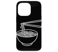 Nouilles Ramen Nouilles Japonaises Graphique Minimal Line Art Soupe Coque pour iPhone 13 Pro