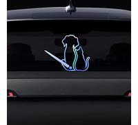 Nouiroy Autocollant d'essuie-glace arrière de chat mignon, autocollant de queue agitant chaton amusant autocollants réfléchissants voiture lunette arrière doigurie 3D art kitty autocollant vitre
