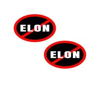Nouiroy Lot de 2 autocollants anti-Elon pour pare-chocs de voiture, « I Bought This Before We Knew Elon was Crazy » - Autocollant en vinyle imperméable pour ordinateur portable, pare-chocs de voiture,