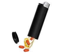 Nouiseuns Pocket Safe Briquet de dérivation - Compartiment de rangement secret pour bijoux, espèces, pilules - Boîte de rangement cachée qui ressemble à un véritable briquet pour la maison et les