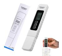 Nouiseuns Testeur d'eau potable numérique TDS 4 en 1 avec affichage rétroéclairé, EC et température en °C/°F, 0-9999 ppm, testeurs d'eau précis pour l'eau potable, systèmes de