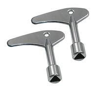 NOUJEN 2 Pièce Clé Triangulaire en Métal,Clés Triangulaires,Clé de la Boîte du Compteur pour Armoire de Compteur Électrique à Eau de Gaz