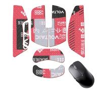 NOUKAJU Bande antidérapante antidérapante pour souris de jeu sans fil Lamzu Atlantis Mini 4K, autocollant prédécoupé, résistant à la transpiration, rouge