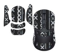 NOUKAJU Bande antidérapante antidérapante pour souris sans fil Keychron M3 (M3-A1) - Kit de mise à niveau professionnel prédécoupé et résistant à la transpiration - Noir