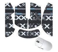 NOUKAJU Bande antidérapante pour souris de jeu sans fil Lamzu Maya 4K - Couverture complète - Auto-adhésive - Résistante à la transpiration - Noir