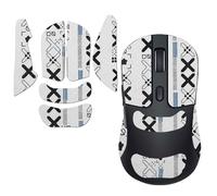 NOUKAJU Bande antidérapante pour souris sans fil Keychron M3 (M3-A1) - Couverture complète - Kit de mise à niveau professionnel prédécoupé, résistant à la transpiration (blanc)