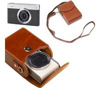 NOUKAJU Étui pour KODAK PIXPRO C1, housse de protection pour appareil photo numérique KODAK PIXPRO C1 avec bandoulière, boîte de rangement pour appareil photo numérique KODAK PIXPRO C1 (marron)