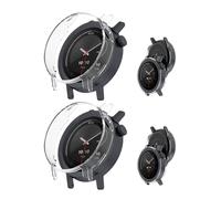 NOUKAJU Lot de 2 coques de protection pour montre intelligente CMF Watch 3 Pro, faciles à installer, anti-chute, coque de protection pour Rien CMF Watch 3 Pro (transparent + transparent)