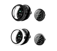 NOUKAJU Lot de 2 coques pour Google Pixel Watch 4 de 45 mm, coque de protection pour montre intelligente, film en verre trempé 9H intégré, polycarbonate rigide, protecteur d'écran pour montre