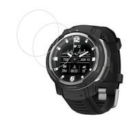 NOUKAJU Lot de 2 films protecteurs d'écran pour montre connectée Garmin Instinct Crossover en verre trempé HD, dureté 9H, résistant aux rayures