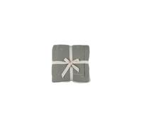 NOUKIE’S - Couverture bébé 75x100 cm en Mousseline brodée & Sherpa - Coloris Kaki - Douce et Chaude - Idéale dès la Naissance, Baby, Vert