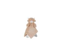 NOUKIE’S - Doudou Fluffy la Vache en Veloudoux® Beige - Peluche marionnette Interactive - avec Lien d’Attache et étiquettes sensorielles - Idéal dès la Naissance