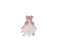 NOUKIE’S - Doudou Lily en Veloudoux® Rose poudré - Peluche marionnette Interactive - avec Lien d’Attache et étiquettes sensorielles - Idéal dès la Naissance