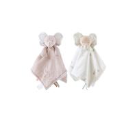 NOUKIE’S - Doudou réversible Jour et Nuit - Eléphant Beige Bali - Matière Veloudoux® - Double Peluche éveil/Sommeil - Idéal pour apaiser et accompagner bébé