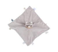 NOUKIE’S - Doudou réversible Jour et Nuit - Raton Laveur Taupe Raku - Matière Veloudoux® - Double Peluche éveil/Sommeil - Idéal pour apaiser et accompagner bébé
