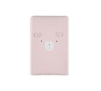 NOUKIE’S - Matelas à langer 45x67 cm rose avec housse en éponge de coton - Lily brodé - Confort et absorption - Idéal dès la naissance