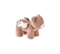 NOUKIE’S - Peluche d’Activités Lily Rose - Jouet Éveil Sensoriel avec Miroir, Hochet, Anneau Dentition, Papier Froissé et Boîte à Musique - Jouet Bébé Naissance Fille ou Garçon - Cadeau Original