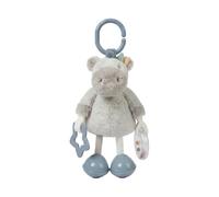 NOUKIE’S - Peluche d'Activité de Voyage - Cheval Lino - Jouet Nomade avec Hochet à Billes, Clochettes, Pouet et Anneau de Fixation - A Suspendre pour Poussette et Cosy - Cadeau Naissance