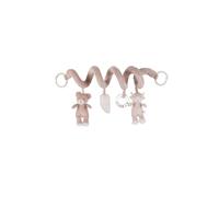 NOUKIE’S - Spirale d’Activité pour Bébé - Rose - Fluffy & Lily - Doux avec Animaux en Peluche - À accrocher sur Poussette, Siège-Auto ou Lit - Développe Les Sens - Cadeau Naissance