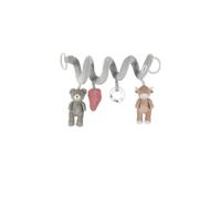 NOUKIE’S - Spirale d’Activités Orso, Fluffy pour Bébé - Doux avec Animaux en Peluche - À Accrocher sur Poussette, Siège Auto ou Lit - Développe la Curiosité et la Coordination - Naissance