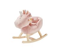 NOUKIE'S - Bascule pour bébé - Licorne Rose Lina - À partir de 10 Mois - avec Ceinture de sécurité