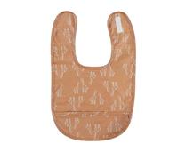 NOUKIES - Bavoir Mix&Match - Ciré - Motif girafes - Ocre
