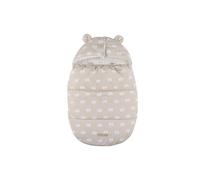 Noukie's - Chancelière Bébé Déperlante Beige - Nid d’Ange Imperméable et Coupe-Vent - Doublure Sherpa Chaude - Compatible Nacelle, Siège Auto et Poussette 3/5 Points