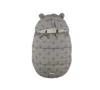 Noukie's - Chancelière Bébé Déperlante Kaki - Nid d’Ange Imperméable et Coupe-Vent - Doublure Sherpa Chaude - Compatible Nacelle, Siège Auto et Poussette 3/5 Points