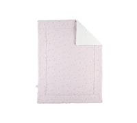 Noukie's - Couverture Mousseline pour Bébé - Mousseline brodée & Sherpa, 100 ×140 cm Motif libélulles - Parfaite pour Poussette & Sieste - Rose