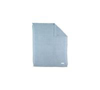 Noukie's - Couverture Plaid bleu pour Bébé en Tricot 75x100 CM -100% Coton Bio, Douce, chaude, confort - Idée Cadeau - Pour siège auto, Poussette, Berceau, Canapé, Lit, Parc