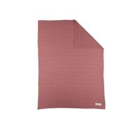 Noukie's - Couverture Plaid Framboise pour bébé en Tricot 75x100 CM -100% Coton Bio, Douce, Chaude - Idée Cadeau - pour siège Auto, Poussette, Berceau, Canapé, Lit, Parc