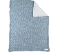 Noukie's - Couverture Plaid Pour Bébé En Tricot Sherpa 75x100 Cm -100% Coton Bio, Douce, Chaude, Moelleux, Agréable, Confort - Idée Cadeau - Pour Siège Auto, Poussette, Berceau, Canapé, Lit, Parc