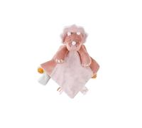 NOUKIE'S - Doudou bébé et Enfant - Dinosaure Rose Popsie - Eveil et Sommeil - Marionnette - Cadeau de Naissance