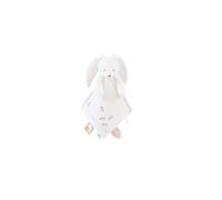 NOUKIE'S - Doudou bébé et Enfant - Lapin Blanc Snow - Eveil et Sommeil - Marionnette - Cadeau de Naissance