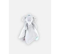 NOUKIE'S - Doudou Enfant - Doudou en Veloudoux - Anna l'Éléphant - Multifonctionnel - Gris/Blanc - 1 Unité