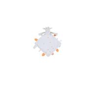 NOUKIE'S - Doudou Enfant - Doudou en Veloudoux - Gigi La Girafe - Multifonctionnel - Ecru - 1 Unité